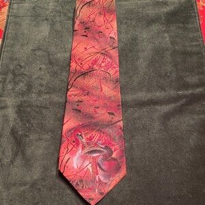 Grace Newburger Elegant Red and Black Men's Tie